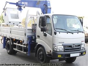 Xe tải HINO XZU730L gắn cẩu 3 tấn TADANO model TM-ZE305MH